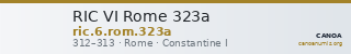 RIC VI Rome 323a — CANOA