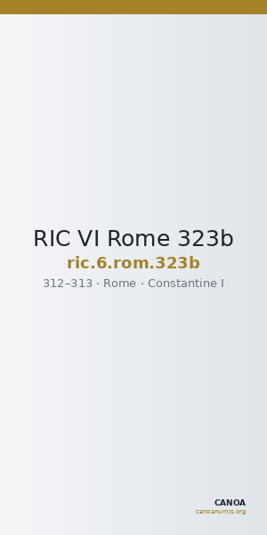 RIC VI Rome 323b — CANOA