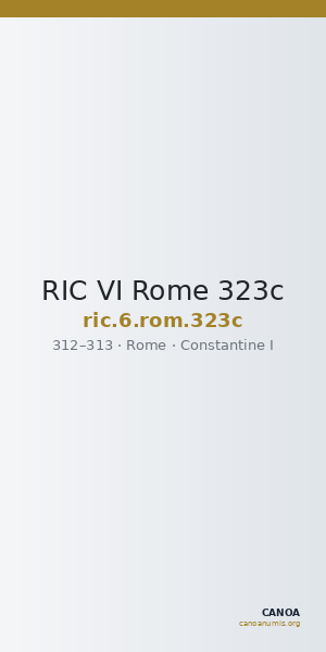 RIC VI Rome 323c — CANOA