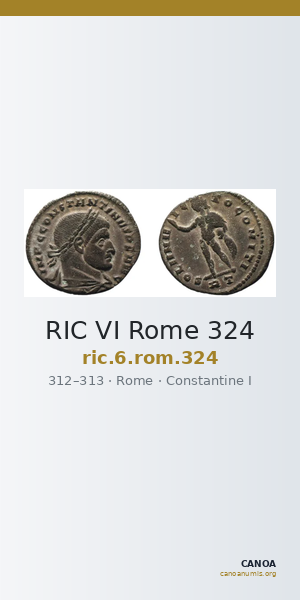 RIC VI Rome 324 — CANOA