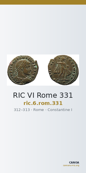 RIC VI Rome 331 — CANOA