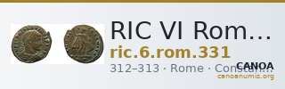 RIC VI Rome 331 — CANOA