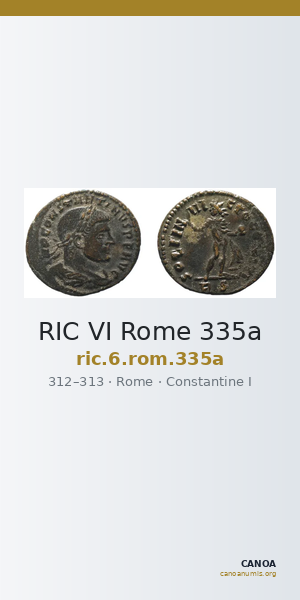 RIC VI Rome 335a — CANOA