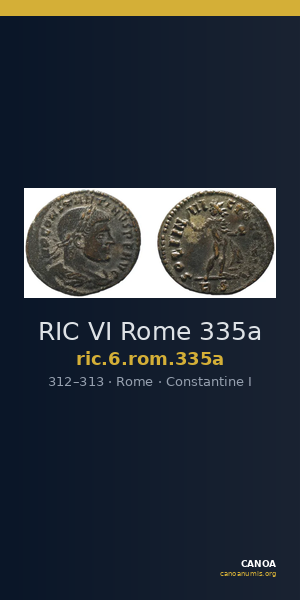 RIC VI Rome 335a — CANOA