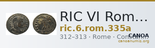 RIC VI Rome 335a — CANOA