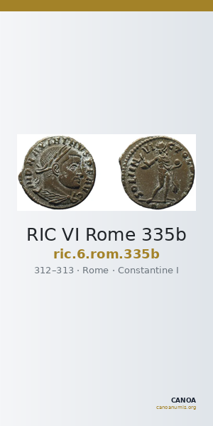RIC VI Rome 335b — CANOA