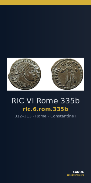 RIC VI Rome 335b — CANOA