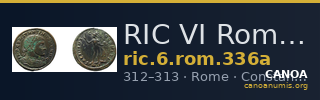RIC VI Rome 336a — CANOA