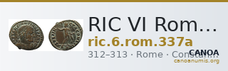 RIC VI Rome 337a — CANOA