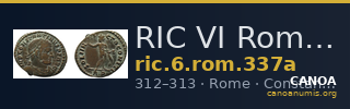 RIC VI Rome 337a — CANOA