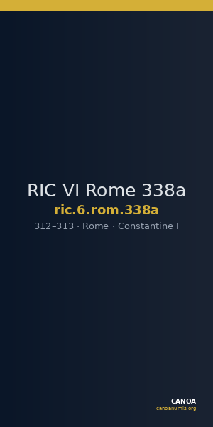 RIC VI Rome 338a — CANOA