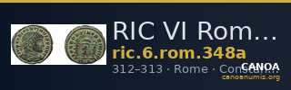 RIC VI Rome 348a — CANOA