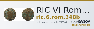 RIC VI Rome 348b — CANOA