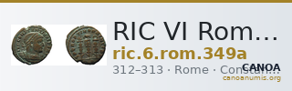 RIC VI Rome 349a — CANOA