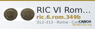 RIC VI Rome 349b — CANOA