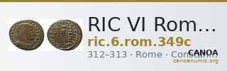 RIC VI Rome 349c — CANOA