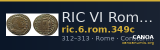 RIC VI Rome 349c — CANOA