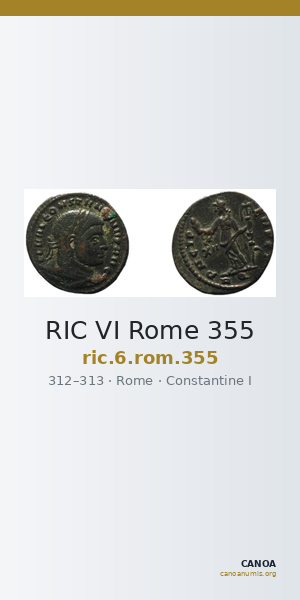 RIC VI Rome 355 — CANOA