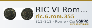 RIC VI Rome 355 — CANOA