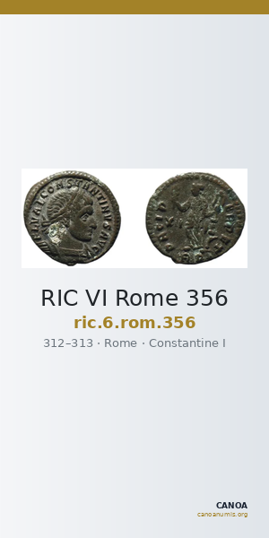RIC VI Rome 356 — CANOA