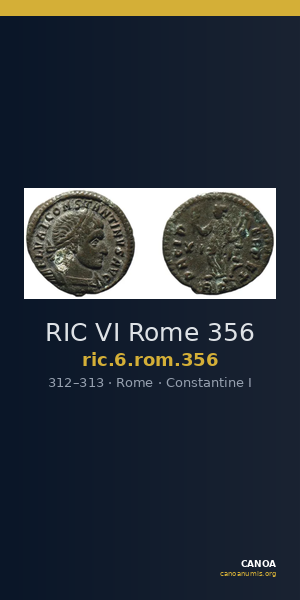 RIC VI Rome 356 — CANOA