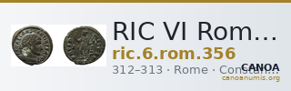 RIC VI Rome 356 — CANOA