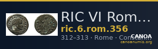 RIC VI Rome 356 — CANOA