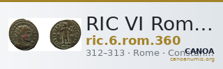 RIC VI Rome 360 — CANOA