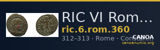 RIC VI Rome 360 — CANOA