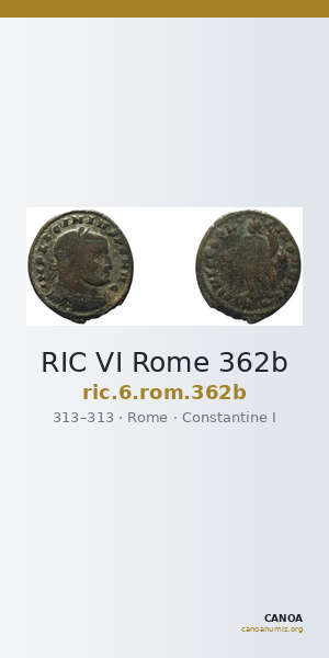 RIC VI Rome 362b — CANOA