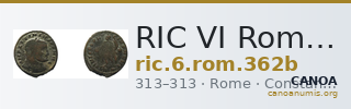 RIC VI Rome 362b — CANOA