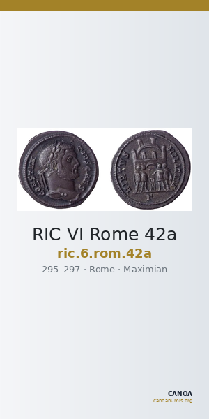 RIC VI Rome 42a — CANOA
