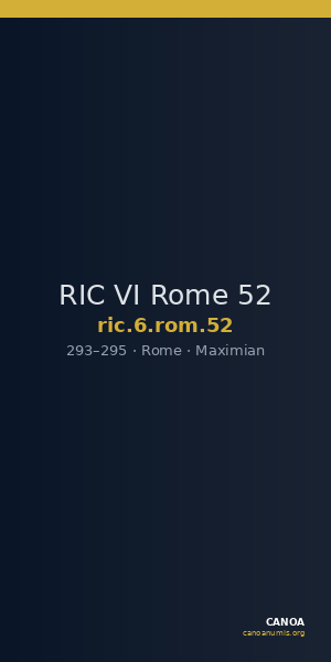 RIC VI Rome 52 — CANOA