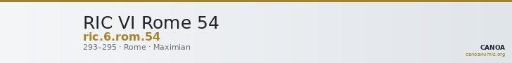 RIC VI Rome 54 — CANOA