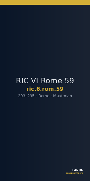 RIC VI Rome 59 — CANOA