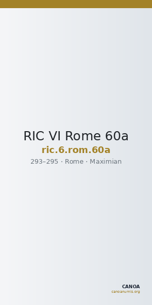 RIC VI Rome 60a — CANOA