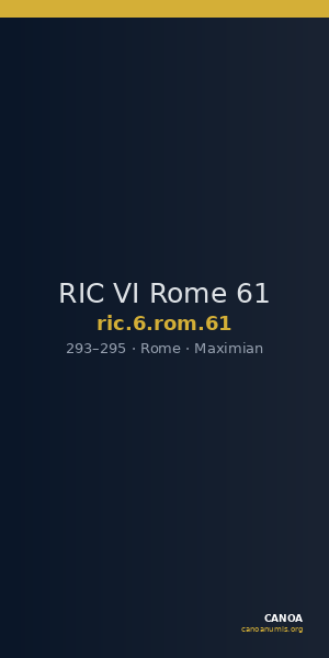 RIC VI Rome 61 — CANOA