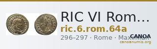 RIC VI Rome 64a — CANOA