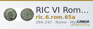 RIC VI Rome 65a — CANOA