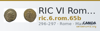 RIC VI Rome 65b — CANOA