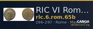 RIC VI Rome 65b — CANOA