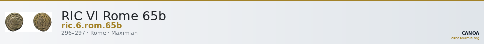 RIC VI Rome 65b — CANOA