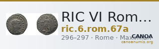 RIC VI Rome 67a — CANOA