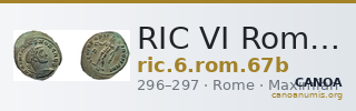 RIC VI Rome 67b — CANOA