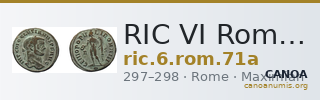 RIC VI Rome 71a — CANOA