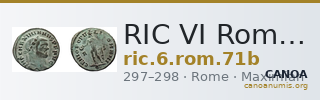 RIC VI Rome 71b — CANOA