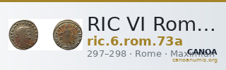 RIC VI Rome 73a — CANOA