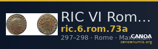 RIC VI Rome 73a — CANOA