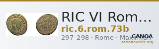 RIC VI Rome 73b — CANOA