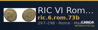 RIC VI Rome 73b — CANOA
